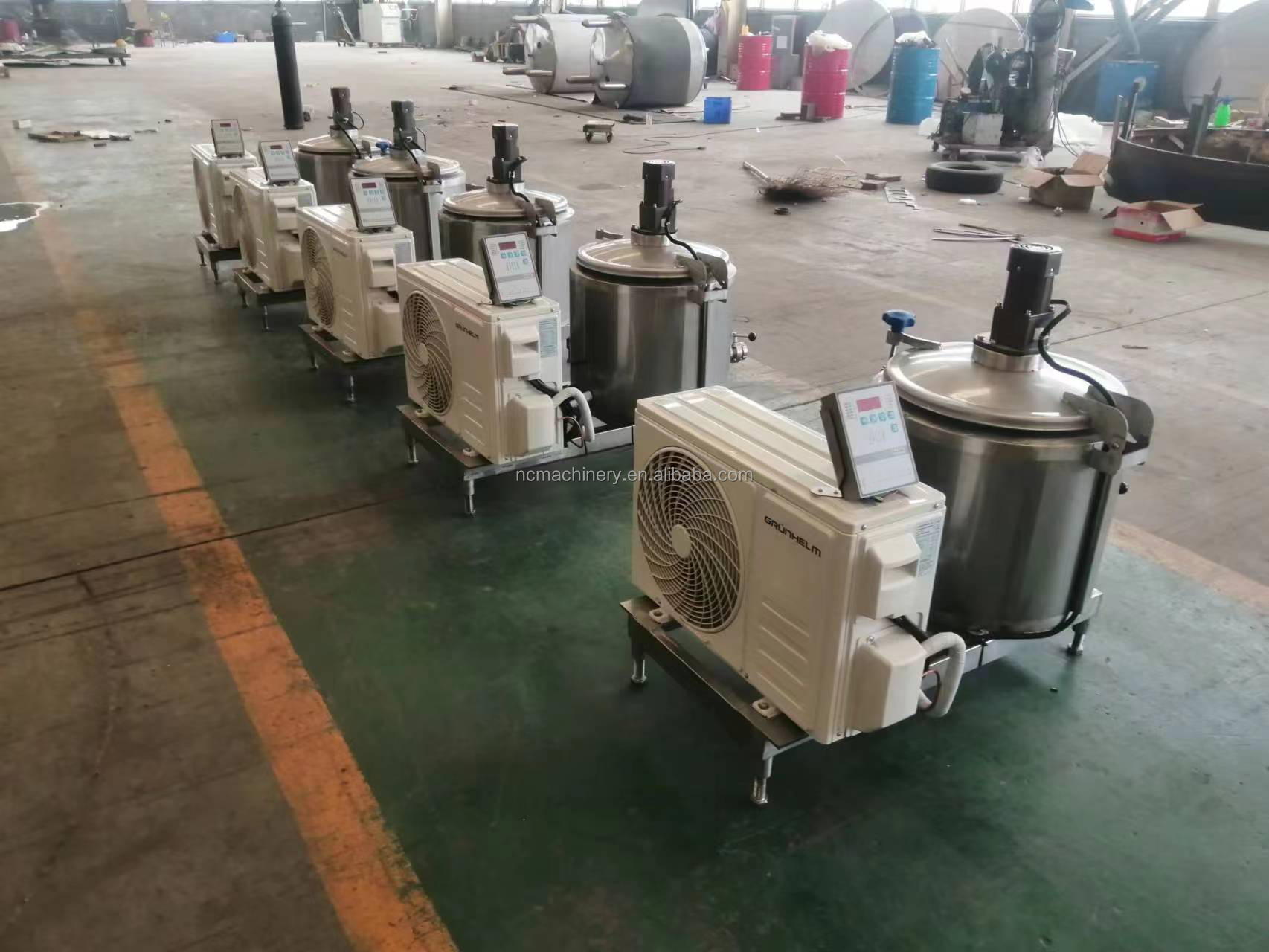 50L Fresh Milk Chiller Milk Cooling Tank with Internal Surface Treatment