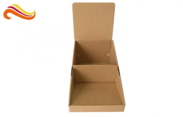 Quality Brown Color Custom Corrugated Boxes Glossy Lamination Surface For Product Display for sale