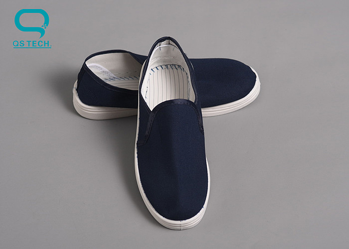 Cleanroom ESD Safety Shoes With PU Sole And Canvas Upper Cover