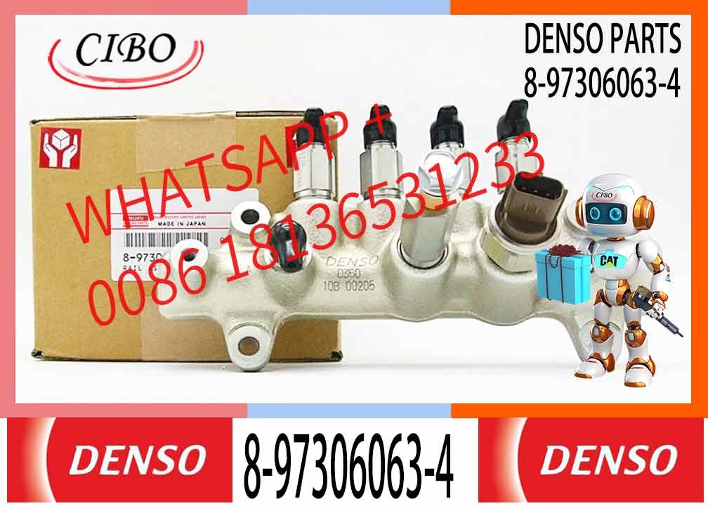 High Pressure Common Rail Assembly 095440-0350 8-97306063-4 8973060634 For Hitachi Excavator ZX200-3 ISUZU Engine 4HK1