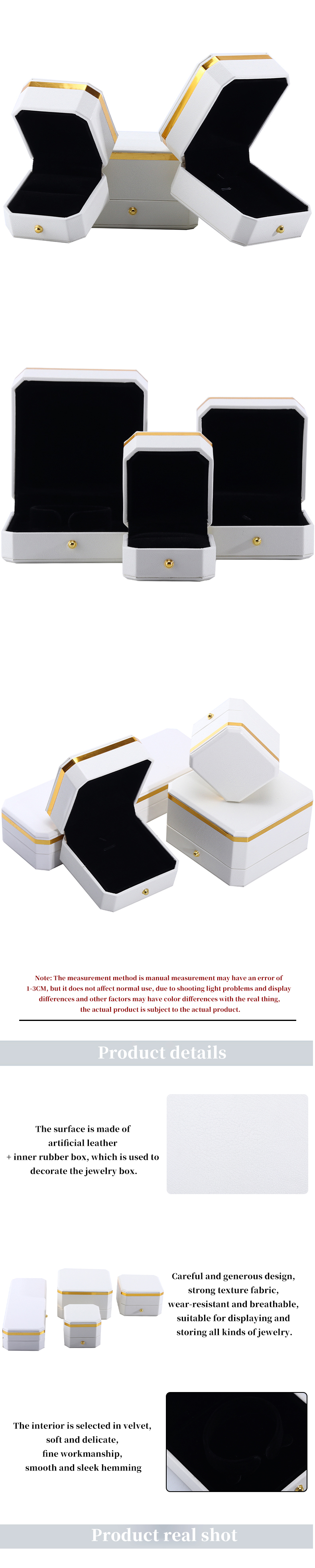Handmade Hanhong Octagonal Jewelry Packaging Box for Luxury Bracelets and Necklaces