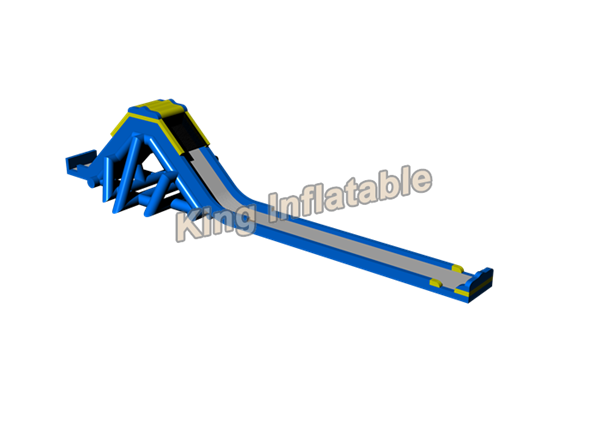 11m High Blue Commercial Giant Hippo Inflatable Water Slide For Adult and Kids