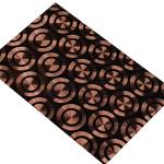 Rose Gold Decorative Stainless Steel Sheet Metal PVD Color CD Polishing 3D Laser