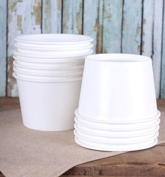 Takeout Disposable White Food Grade Noodle Paper Bowl PE Lined Offset Printing