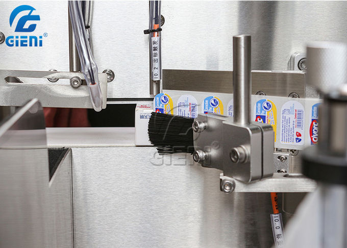 Medicine Pill Carton Labeling Machine SS304 Rectangular Corner Labeling Machine