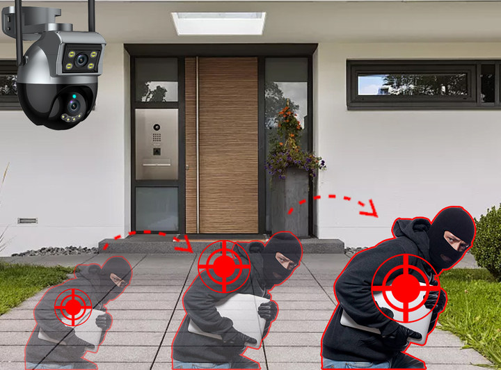 IP66 Weatherproof Wireless Surveillance Camera with Motion Detection and Tuya Network