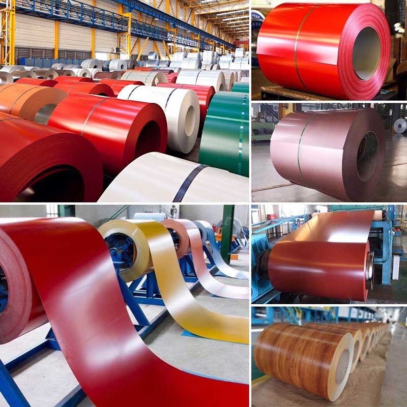 Prepainted PPGI PPGL Steel Coil Color Coated Cold Rolled 600mm 0.5m - 12m