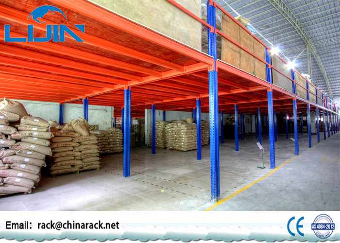Steel Industrial Mezzanine Floor Systems Easy Install / Dismantle Large Load