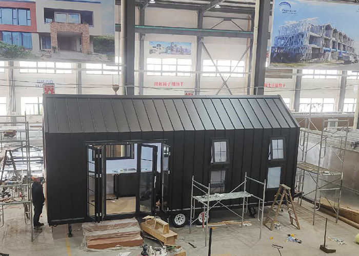 USA / AU / NZ Standard Modular Home Prefab Tiny House Kit With Trailer For Camping / Resort