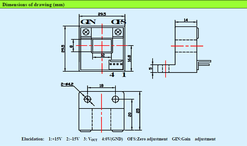 Quick Response Open Loop Hall Effect Current Sensor Anti - Interference CS200Y