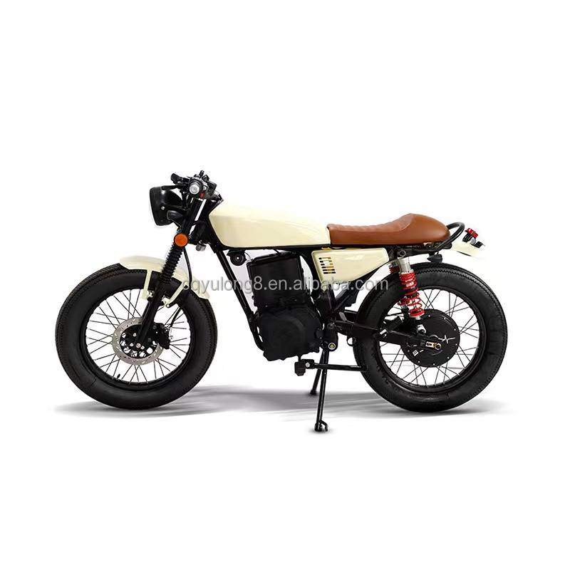 Retro Electric Motorcycles for Street Riding 10inch Tire 6-8 Hours Charging Time
