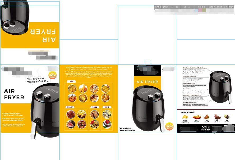 Kitchen Appliance Digital Air Fryer Multi Functional Dual Touch Screen