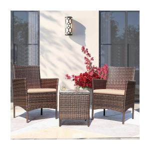 China Leisure Outdoor AJUNION PE Rattan Patio Furniture Set for Balcony Poolside Garden wholesale