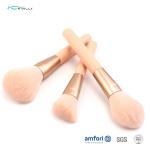 Poly Bag Wooden Handle 12pcs Cosmetic Makeup Brush Set