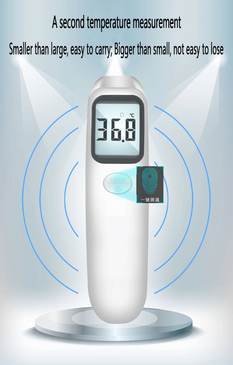 Handheld Medical Forehead And Ear Thermometer Convenient Daily Use