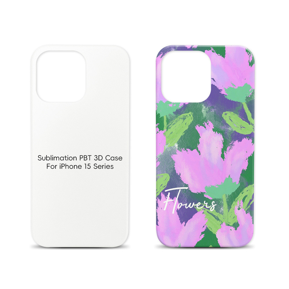 3D Sublimation PBT Coated Hard Blank Mobile Cover For Iphone 16 15 14 13