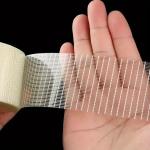 48mm Transparent Fiberglass Filament Tape For Holding Bi Directional Tape 0.15mm