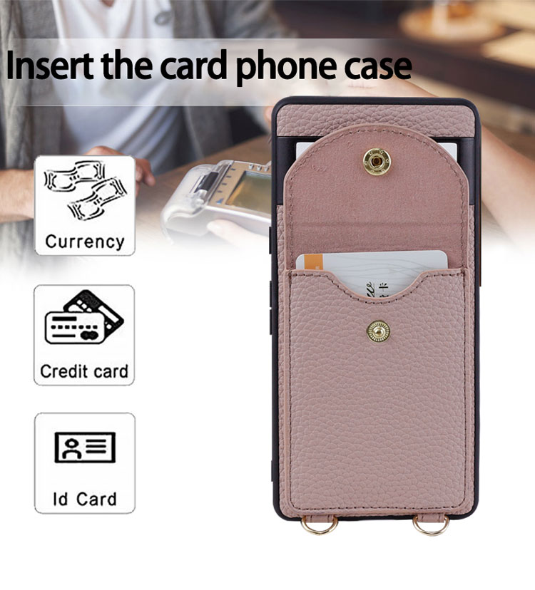OEM/ODM Leather Texture Shockproof Stand Holder Phone Case for Google Pixel 7 Pro 5G