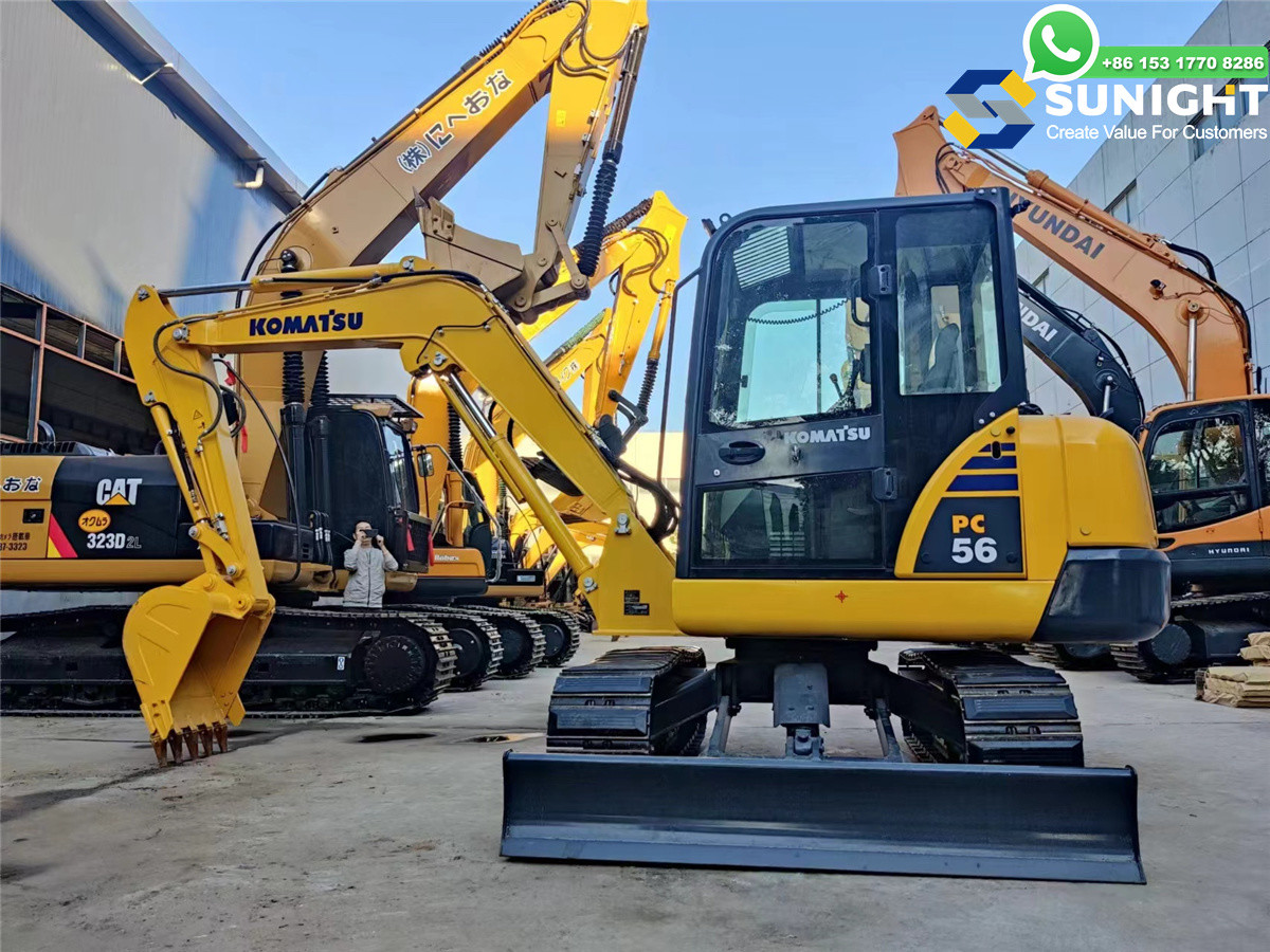 Komatsu PC56 Good Condition Used Excavator Machine Used JAPAN Komatsu PC56 Crawler Excavator Used Excavators