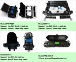 SC FTTH IP68 Drop Cable Joint Closure Wall Pole Mount