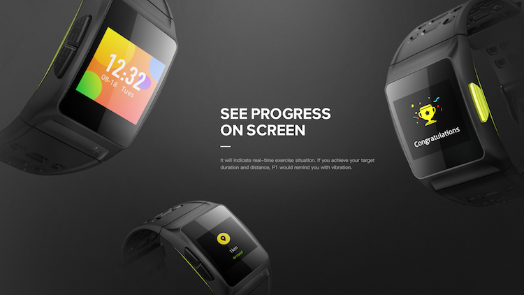 Multiple Sports Modes HRV Analysis ECG Sensor Smartwatch