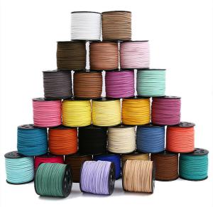 China Suede Leather Velvet Wired Ribbon 3mm Double Sided Velvet Ribbon wholesale