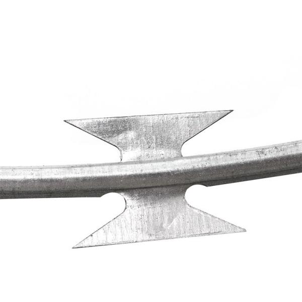 China Factory manufacture Stainless Steel Razor Wire Product Barbed Flat Razor