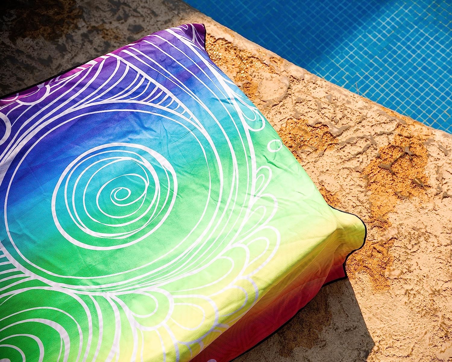 Recycled Pink Flamingo Beach Towel Personalized Swim Towels Double Side Print