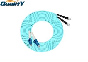 China Aqua Color LC ST OM3 Optic Fiber Patch Cord wholesale