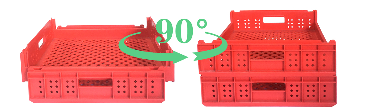 PP Bread Tray Plastic Stackable Turnover Box/Crates with External Size 550*480*130mm