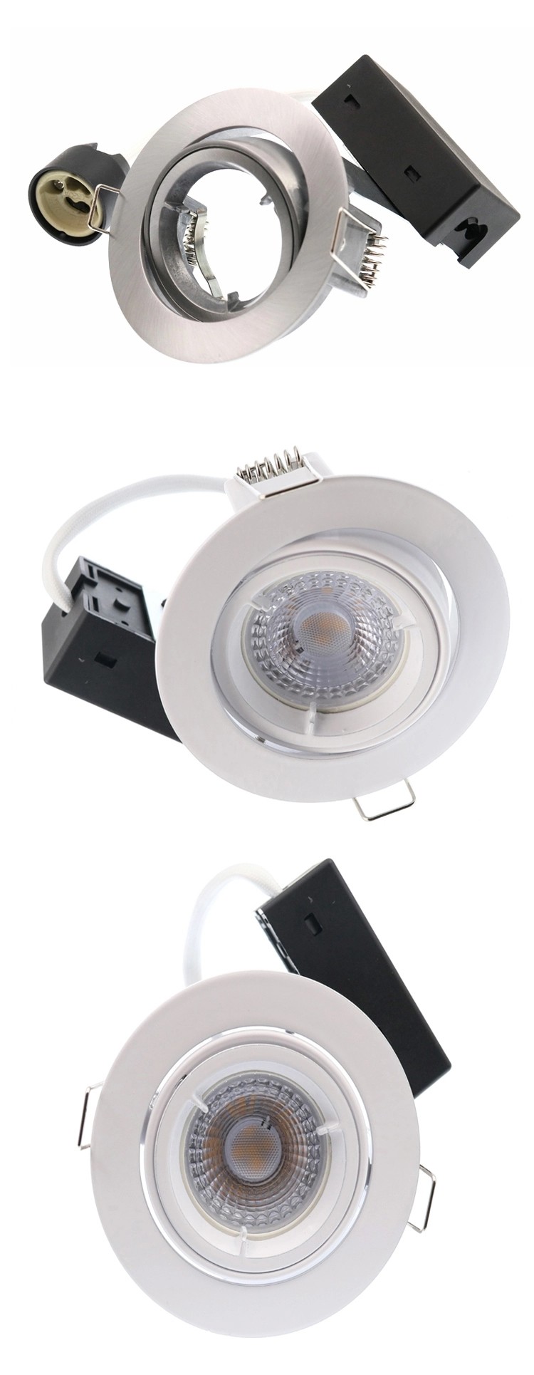 Commercial 5W Gu10 Spotlight Fixture Aluminum