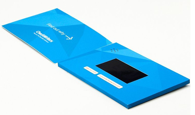 4.3 inch HD IPS screen LCD video brochure card LCD video mailer for brand promotion