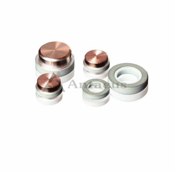 Custom 96% Alumina Ceramics To Metal Sealed Parts For Power Battery Electrodes