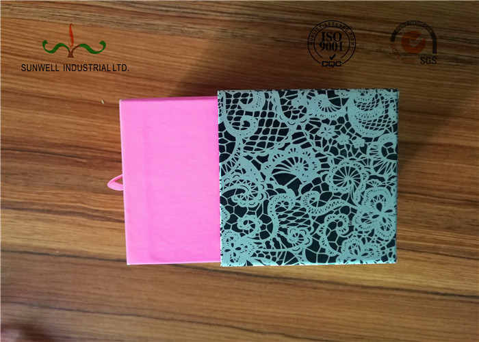 Fancy Sliding Drawer Paper Gift Packaging Box , Cardboard Jewelry Boxes