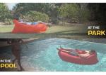 Waterpoof Ripstop Inflatable Sleeping Bag For Lounge Chair Custom