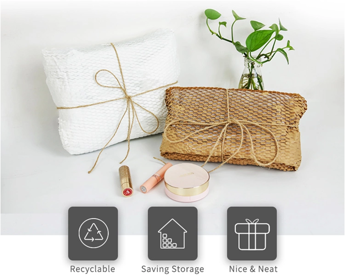 80gsm Honeycomb Kraft Paper 50cm*100m For Gift Packing