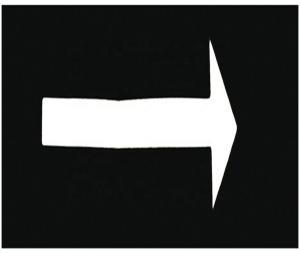 China PVC Arrow Stencil , Traffic Sign Stencils Direction Sign For Parking Lot wholesale