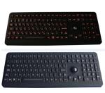 Industrial illuminated backlight medicalkeybord with optical trackball