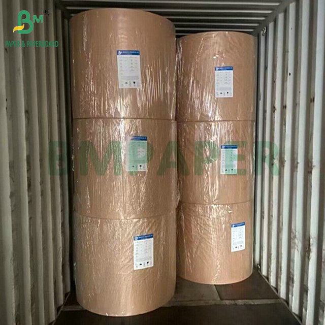 High Tear Strength 250gram 270gram Brown Kraft Liner For Gift Carton 61 x 86cm