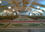 Durable Luxury Wedding Tent Liner White Color For Party Marquee Lining For Tent