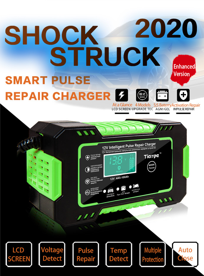 OEM GEL UPS Battery Intelligent Pulse Repair Charger 12V