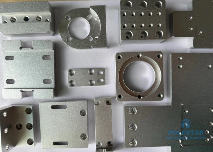 Galvanized Steel Aluminium Machined Parts Cnc Cut Parts Strong Durability