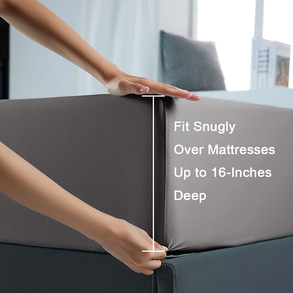 Bedroom Cooling Sheets Sets 100% Pure Egyptian Cotton 800 Thread Count Sateen Weave