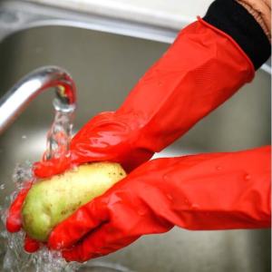 China S Waterproof Anti Oil Unlined Rubber Gloves wholesale
