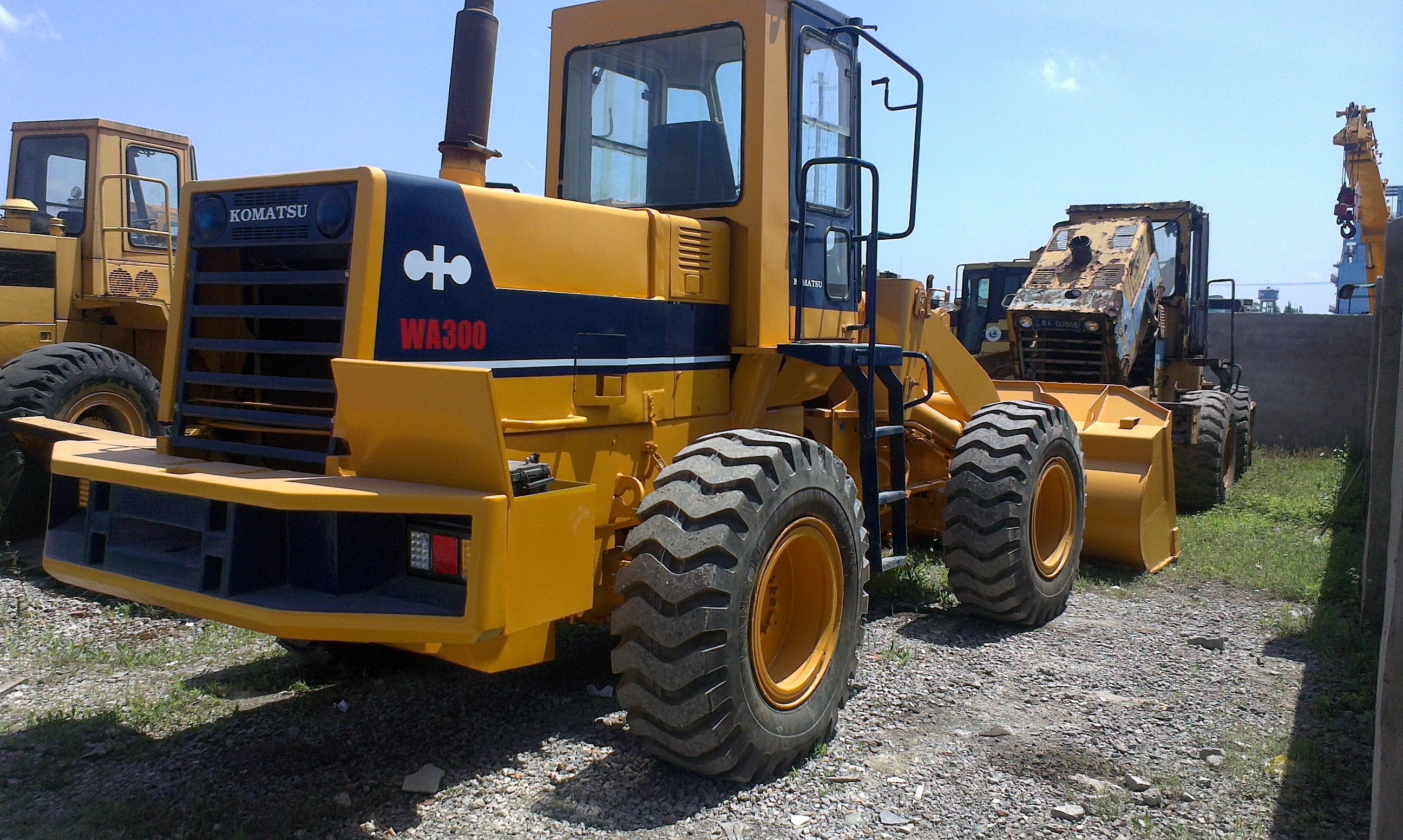 Used Mini Japan Made Wheel Loader Komatsu WA300 WA320 Secondhand Wheel Loaders