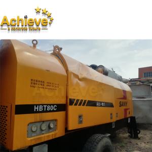 China HBT8018 Sany Stationary Concrete Pump Used Trailer Mounted wholesale