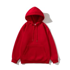 China FODARLLOY Fashion Vintage Hoodie OEM Streetwear Essentials Oversize Unisex Pull Coat Men's Hoodies Pullover Red wholesale
