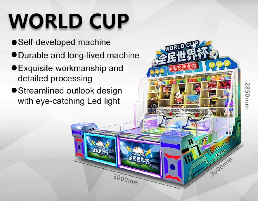 World Cup High Revenue Prize Booth Game Machine / Hot Carnival Game Machine