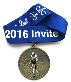 Souvenir Sports Custom Design Metal with ribbon , glitter medal