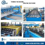 5KW PLC Controlled Metal Roofing Roll Forming Machine Thickness 0.3 - 0.8mm
